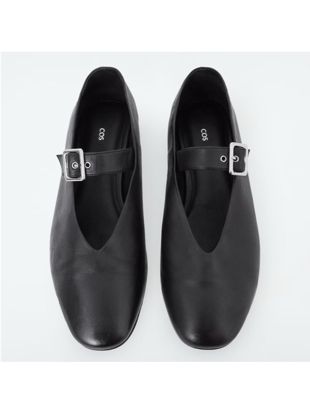 COS ballet flats with grommet straps